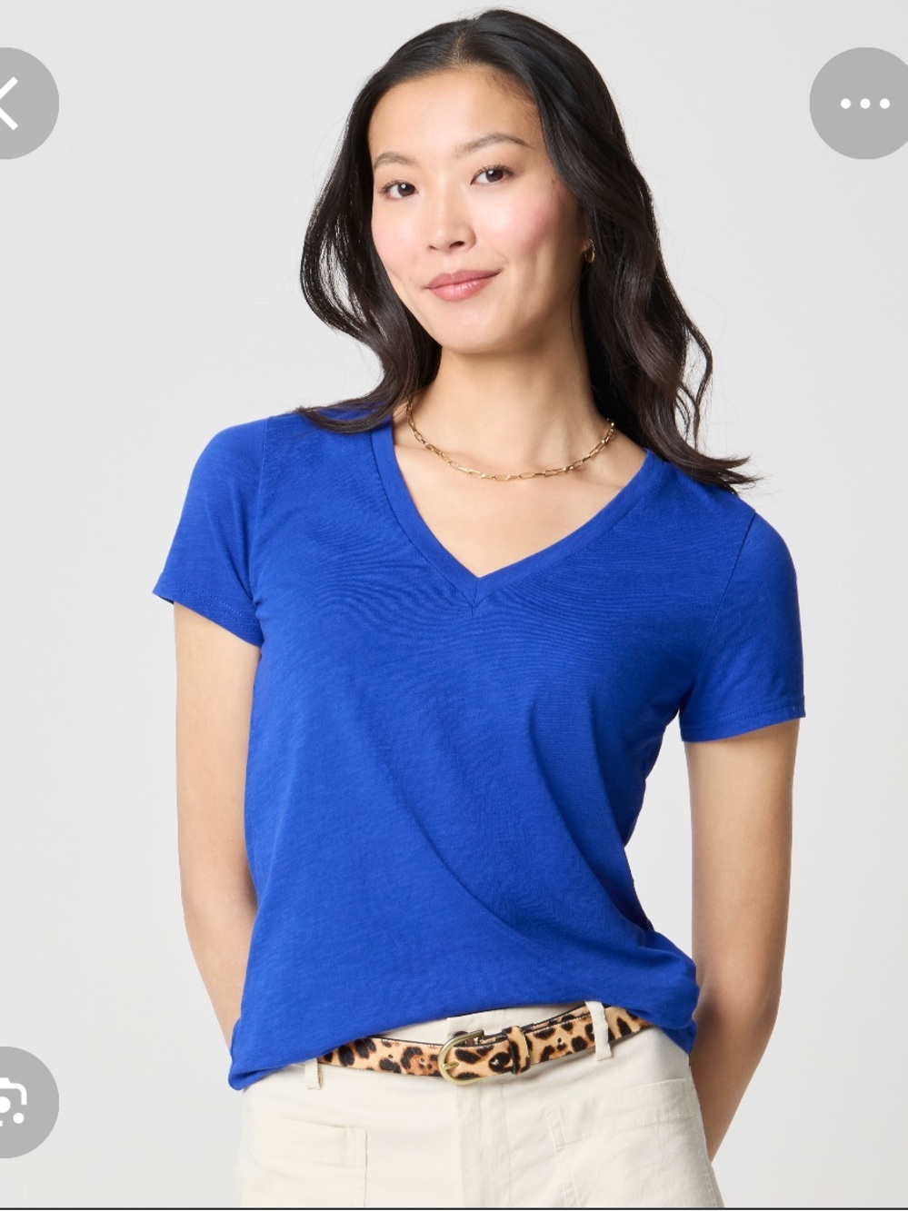 J. Crew Slub Cotton Tee V-Neck